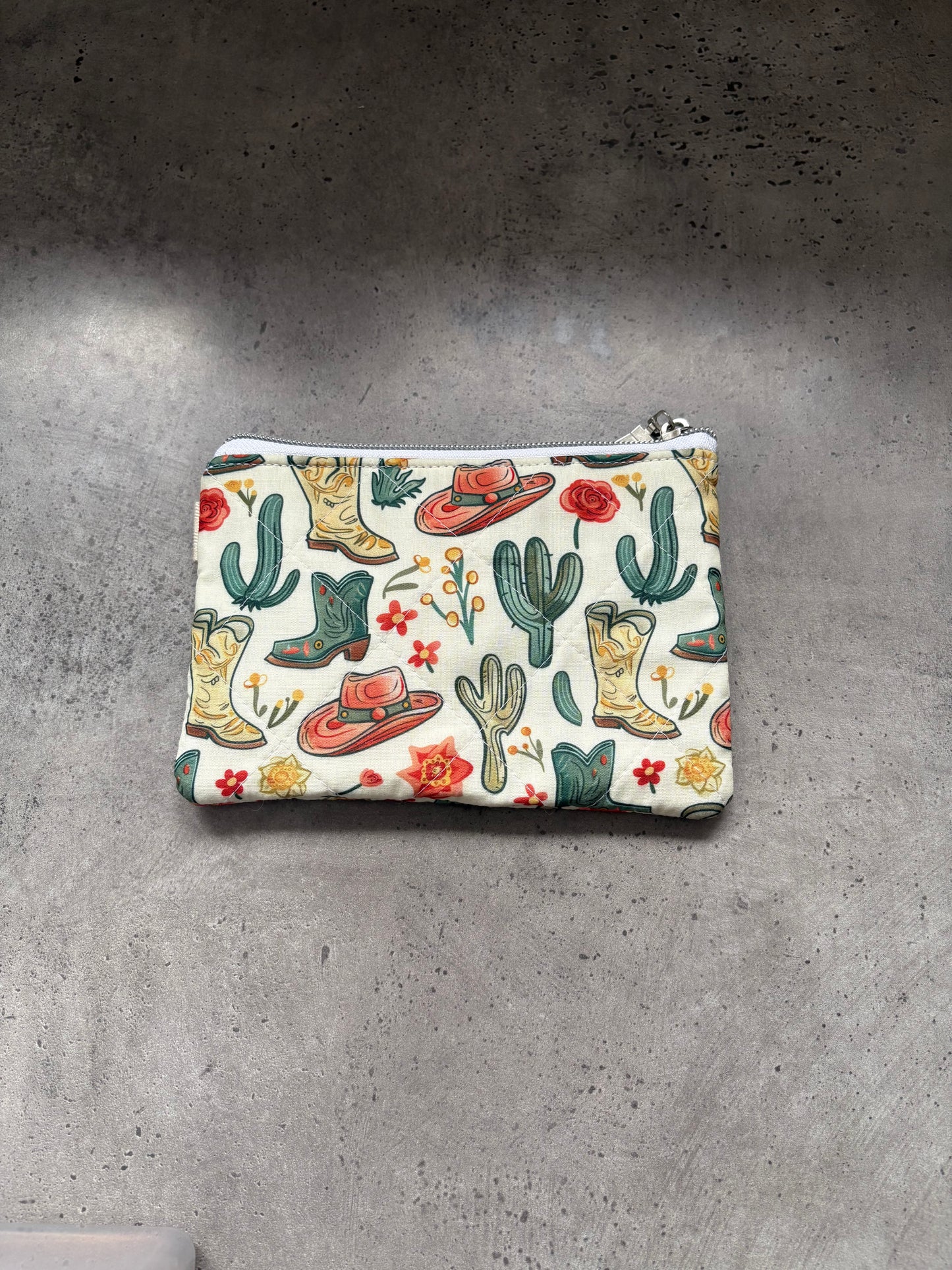 Cowgirl zipper pouch