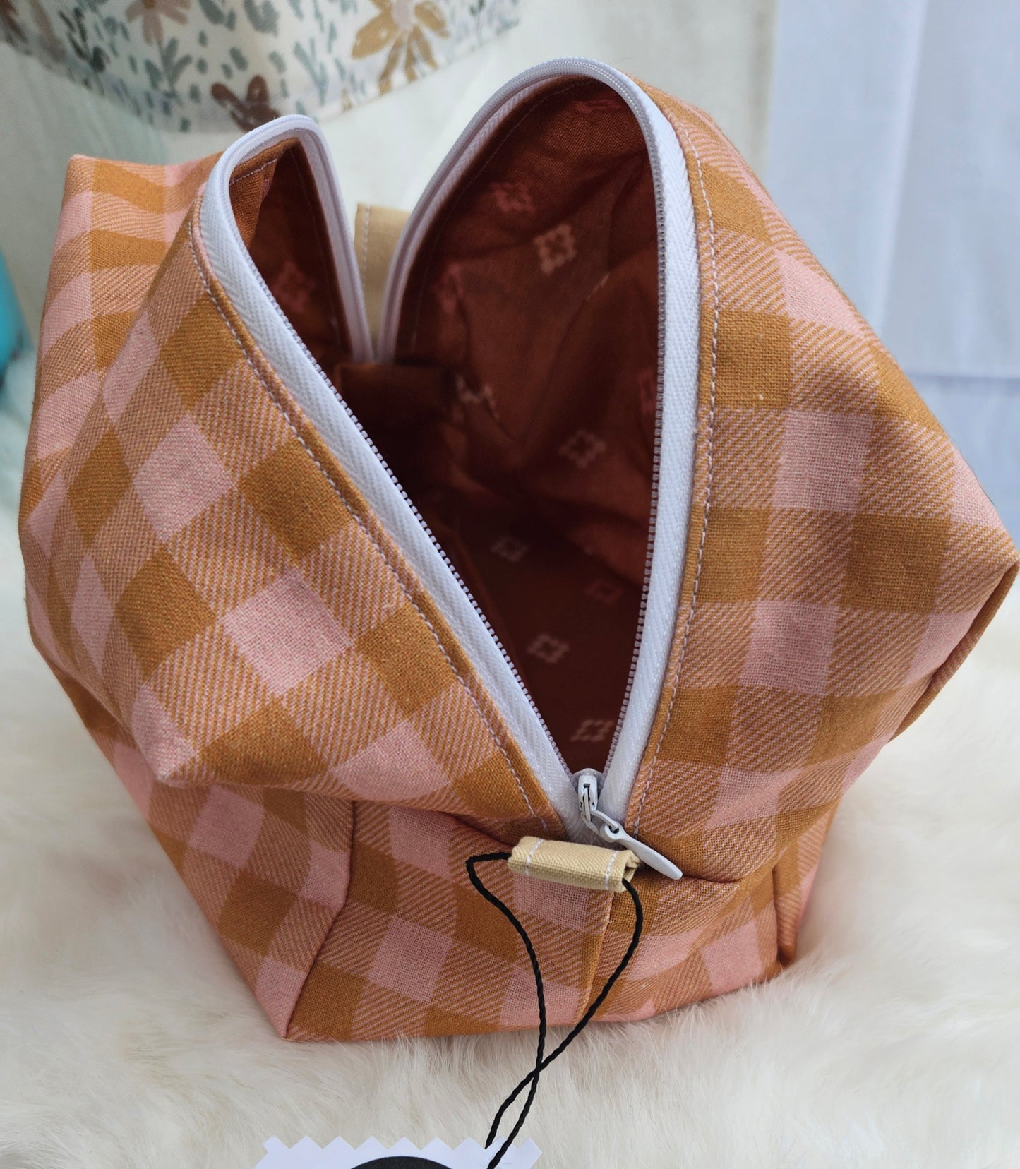 Plaid Cosmetic Bag