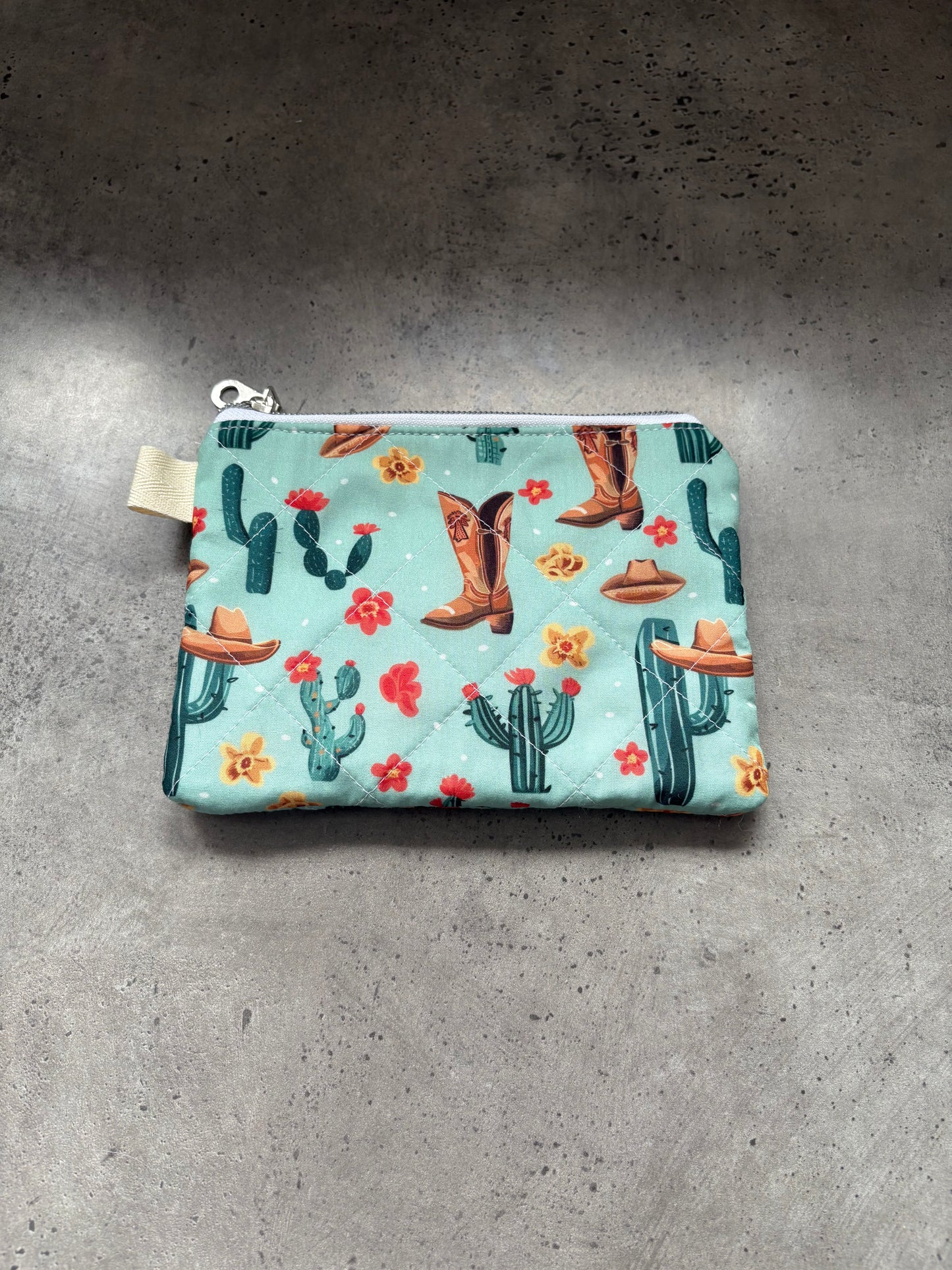 Cowgirl zipper pouch