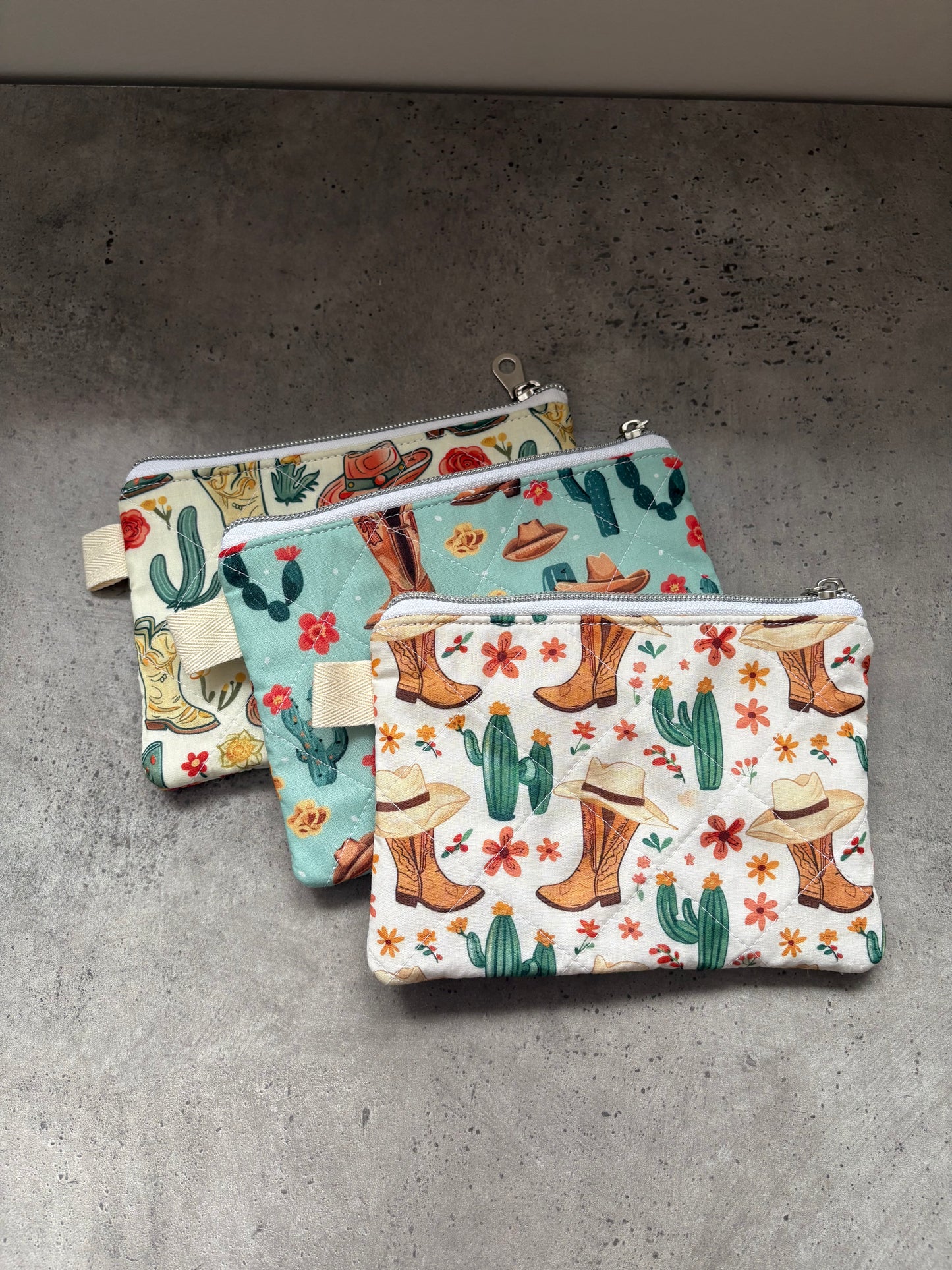 Cowgirl zipper pouch