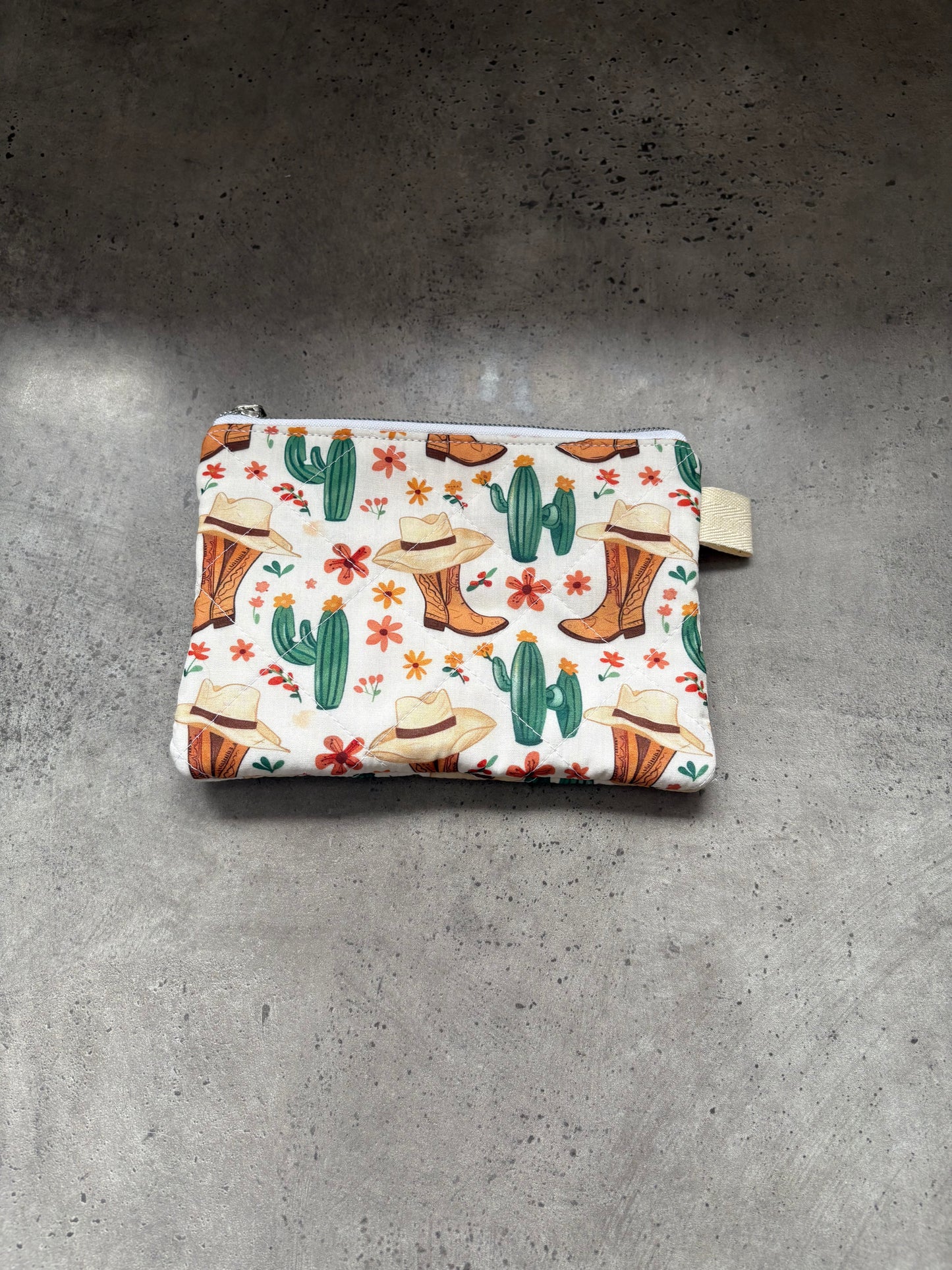 Cowgirl zipper pouch